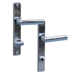 Фурнітура інтер'єрна ROSTEX 804 mov-mov WC PLATE 90мм Хром_полірований 38-52мм накладне 804 CR Комплект