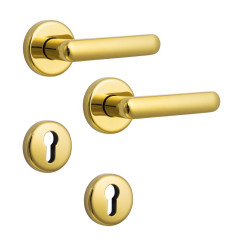 Фурнитура интерьерная ROSTEX EXСLUSIVE S52 mov-mov PZ ROUND титан PVD 40-45мм накладные Exlcusive TI комплект