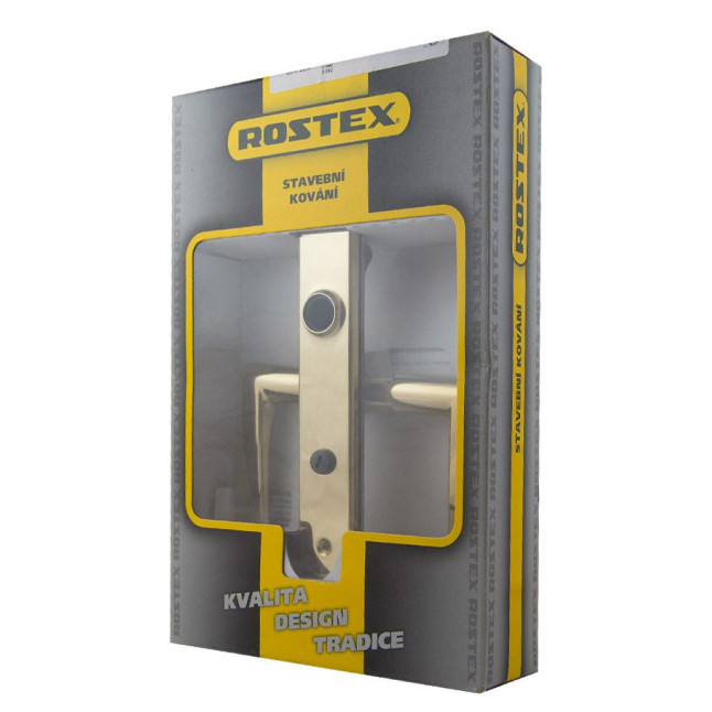 Ручка для дверей ROSTEX COMFORT mov-mov WC PLATE 72мм Титан_PVD 40-45мм накладне Comfort TI Комплект
