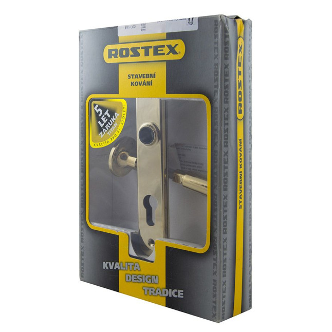 Ручка для дверей Rostex COMFORT fix-mov PZ Plate 72мм титан PVD 40-45мм накладные Knob/Comfort TI комплект, левая
