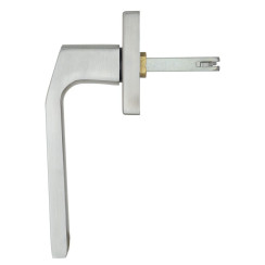 Ручка дверная ROSTEX *QUADRUM H58 mov SQUARE нерж.сталь мат 38-55мм универсальное Treviso NEREZ MAT Половинка, шток 65мм