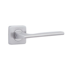 Ручка дверная ROSTEX NOVARA H50 mov SQUARE нерж.сталь мат 38-55мм универсальное Novara NEREZ MAT Половинка, шток 65мм