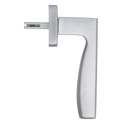 Ручка дверная ROSTEX NOVARA H50 mov SQUARE нерж.сталь мат 38-55мм универсальное Novara NEREZ MAT Половинка, шток 65мм