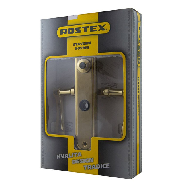 Ручка для дверей Rostex ELEGANT mov-mov WC Plate 72мм титан PVD мат 40-45мм накладные Elegant TI MAT комплект, шток 6мм