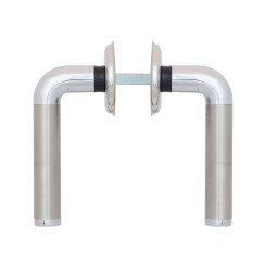 Фурнитура интерьерная ROSTEX REAL S55 mov-mov PZ ROUND хром мат 35-50мм накладные Real CR комплект