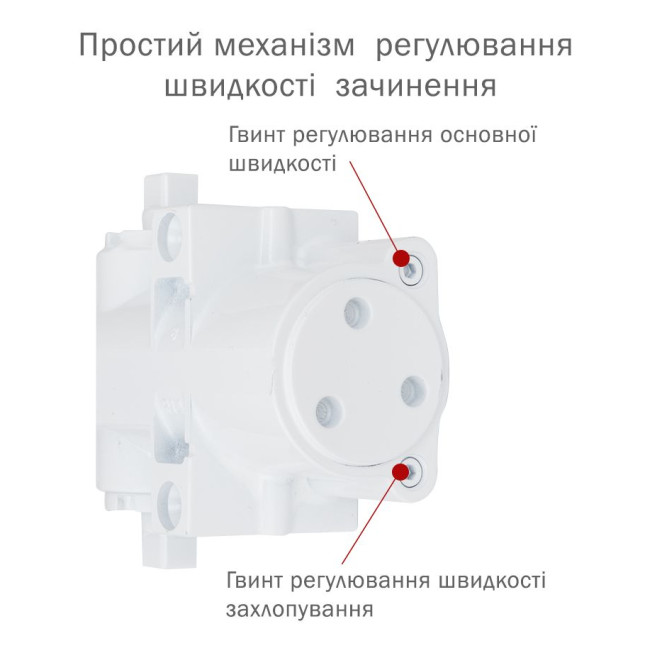 Дотягувач накладний RYOBI 4550 DS-4550 WHITE BC/DA STD_HO_ARM EN_2-7+ до_200кг 1600мм
