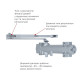 Дотягувач накладний RYOBI 4550 DS-4550 SILVER BC/DA STD_HO_ARM EN_2-7+ до_200кг 1600мм