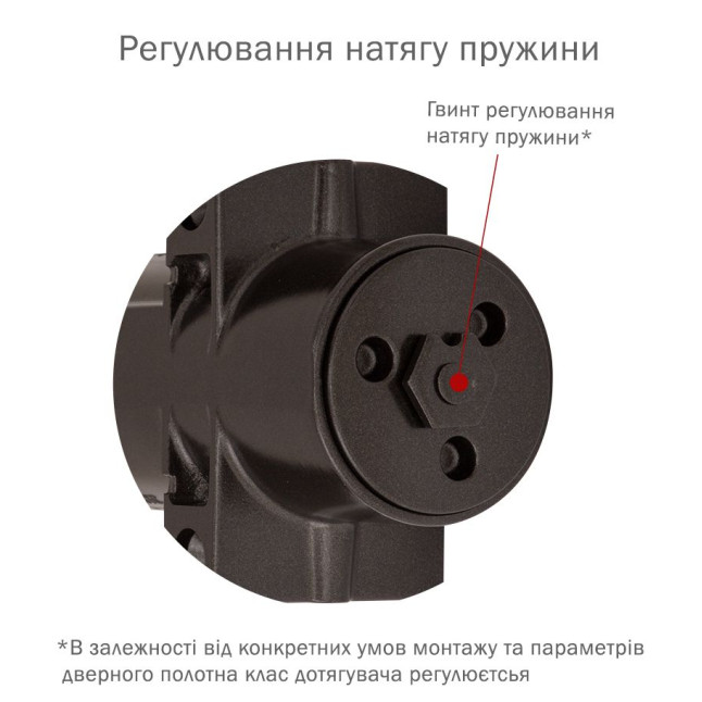 Дотягувач накладний RYOBI 4550 DS-4550 DARK_BRONZE BC/DA STD_HO_ARM EN_2-7+ до_200кг 1600мм