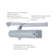 Дотягувач накладний RYOBI 3550 DS-3550P SILVER BC/DA PRL_HO_ARM EN_2-5 до_100кг 1250мм