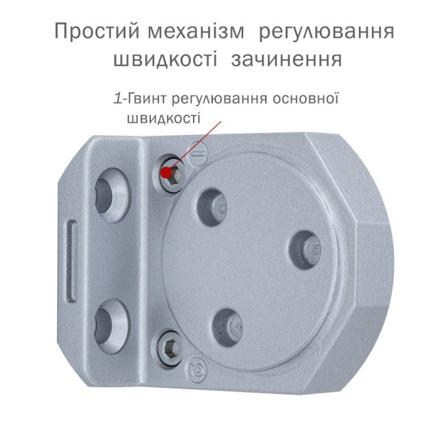 Дотягувач накладний RYOBI 3550 DS-3550P SILVER BC/DA PRL_HO_ARM EN_2-5 до_100кг 1250мм