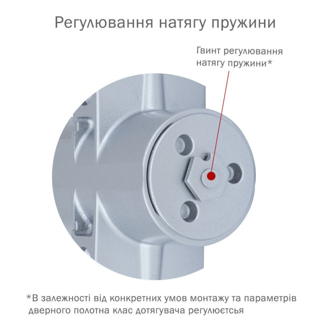 Дотягувач накладний RYOBI 4550 DS-4550P SILVER BC/DA PRL_HO_ARM EN_2-7+ до_200кг 1400мм Дотягувач накладний RYOBI 4550 DS-4550P SILVER BC/DA PRL_HO_ARM EN_2-7+ до_200кг 1400мм