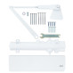 Дотягувач накладний RYOBI 4550 DS-4550P WHITE BC/DA PRL_HO_ARM EN_2-7+ до_200кг 1400мм