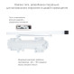 Доводчик накладной RYOBI DS 4550-4550T WHITE BC/DA SLD HO ARM EN 1-4 до 80кг 1100мм