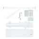 Доводчик накладной RYOBI DS 4550-4550T WHITE BC/DA SLD HO ARM EN 1-4 до 80кг 1100мм