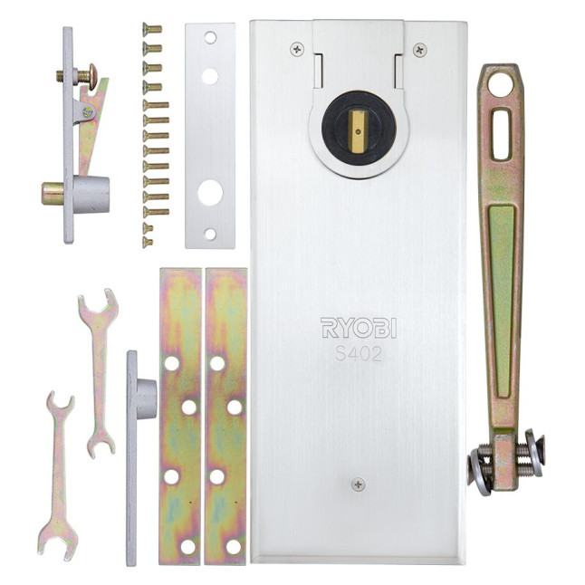 Доводчик напольный RYOBI 400 S-402N HO 90° HINGE for SS/ALU DOOR EN 6 120кг 950мм Доводчик напольный RYOBI 400 S-402N HO 90° HINGE for SS/ALU DOOR EN 6 120кг 950мм