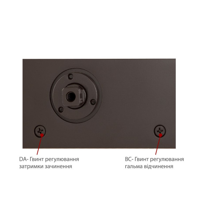 Дотягувач накладний RYOBI 1000 B1000V DARK_BRONZE BC/DA STD_ARM EN_2/3/4/5 до_120кг 2400мм