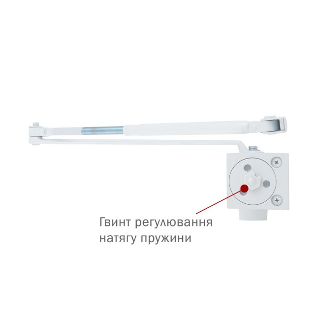 Дотягувач накладний RYOBI 1000 B1000V WHITE BC/DA STD_ARM EN_2/3/4/5 до_120кг 2400мм