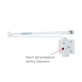 Дотягувач накладний RYOBI 1000 B1000V WHITE BC/DA STD_ARM EN_2/3/4/5 до_120кг 2400мм