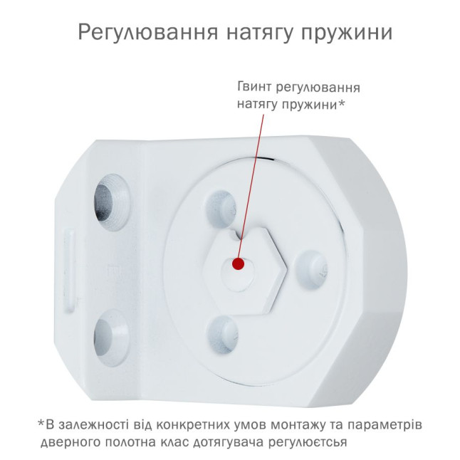 Дотягувач накладний RYOBI 3550 D-3550 WHITE BC/DA UNIV_ARM EN_2-5 до_100кг 1250мм FIRE