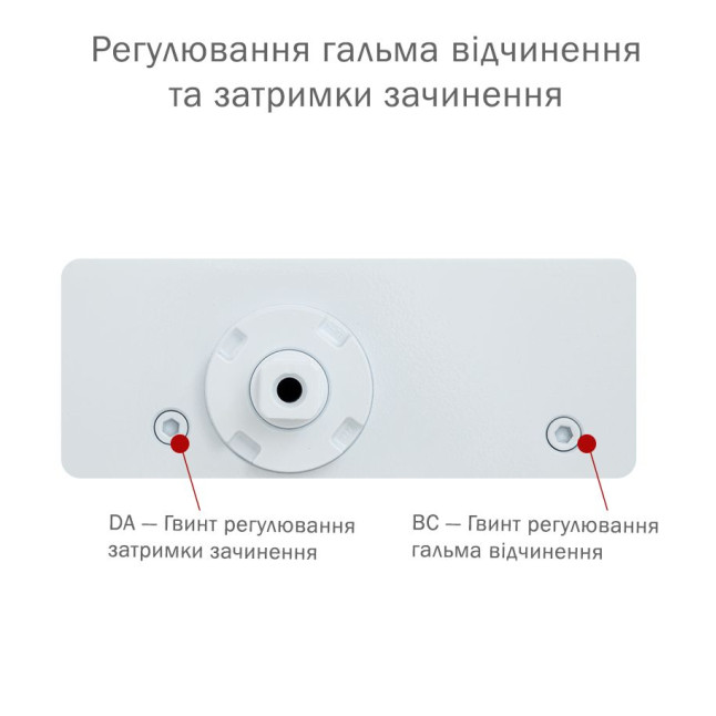 Дотягувач накладний RYOBI 3550 D-3550 WHITE BC/DA UNIV_ARM EN_2-5 до_100кг 1250мм FIRE