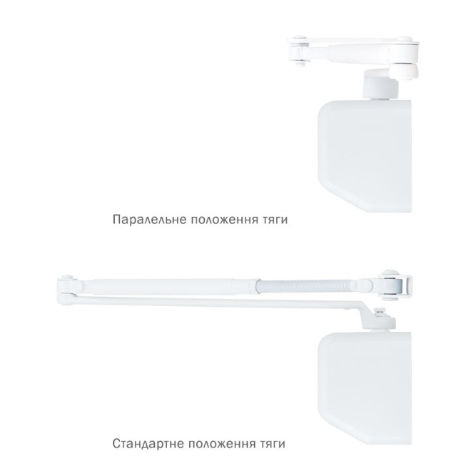Дотягувач накладний RYOBI 3550 D-3550 WHITE BC/DA UNIV_ARM EN_2-5 до_100кг 1250мм FIRE