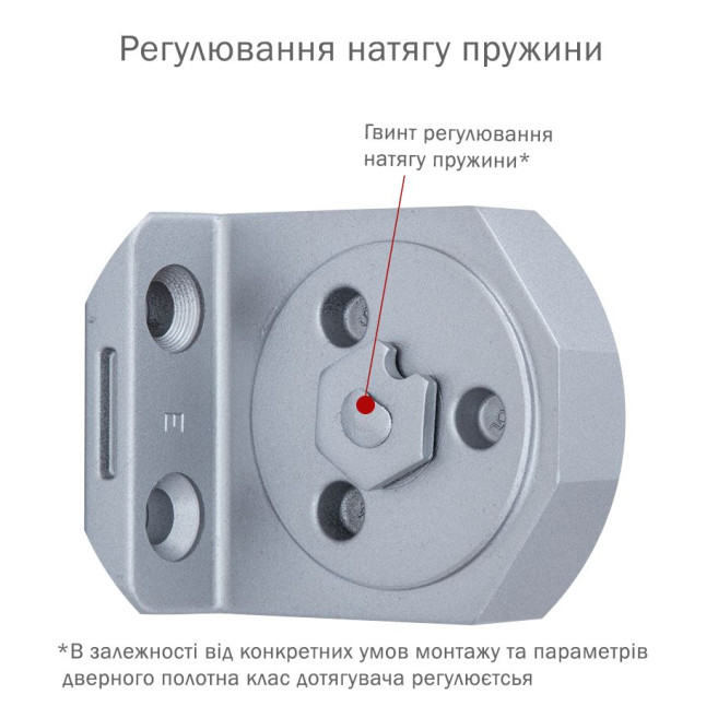Дотягувач накладний RYOBI 3550 D-3550 SILVER BC/DA UNIV_ARM EN_2-5 до_100кг 1250мм FIRE