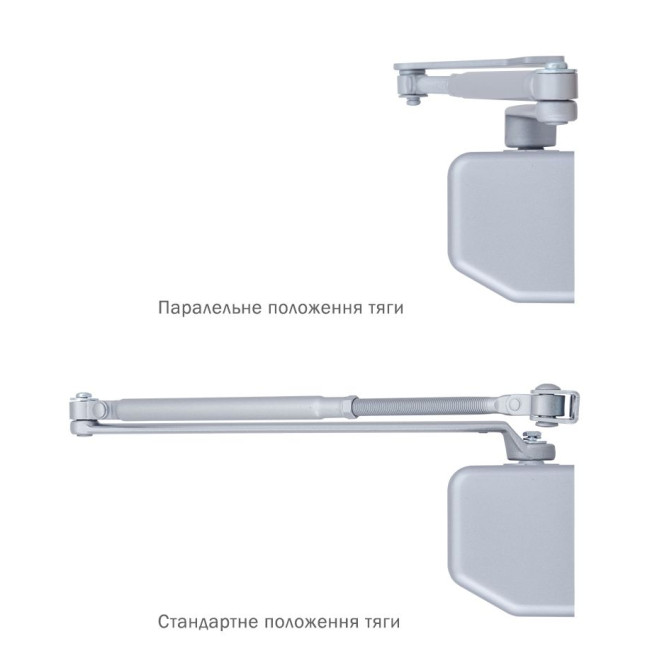 Дотягувач накладний RYOBI 3550 D-3550 SILVER BC/DA UNIV_ARM EN_2-5 до_100кг 1250мм FIRE