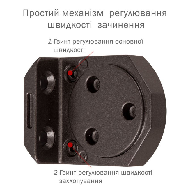 Дотягувач накладний RYOBI 3550 D-3550 DARK_BRONZE BC/DA UNIV_ARM EN_2-5 до_100кг 1250мм FIRE