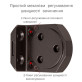 Дотягувач накладний RYOBI 3550 D-3550 DARK_BRONZE BC/DA UNIV_ARM EN_2-5 до_100кг 1250мм FIRE