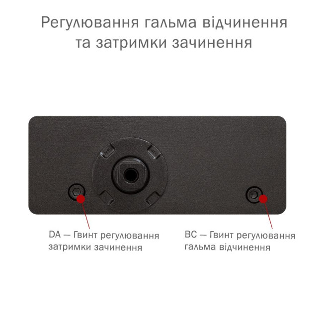 Дотягувач накладний RYOBI 3550 D-3550 DARK_BRONZE BC/DA UNIV_ARM EN_2-5 до_100кг 1250мм FIRE