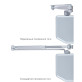 Доводчик накладной RYOBI 4550 D-4550 SILVER BC/DA UNIV ARM EN 2-7+ до 200кг 1600мм FIRE 