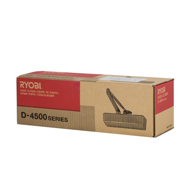 Доводчик накладной RYOBI 4550 D-4550 SILVER BC/DA UNIV ARM EN 2-7+ до 200кг 1600мм FIRE 