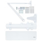 Дотягувач накладний RYOBI 4550 D-4550 WHITE BC/DA UNIV_ARM EN_2-7+ до_200кг 1600мм FIRE
