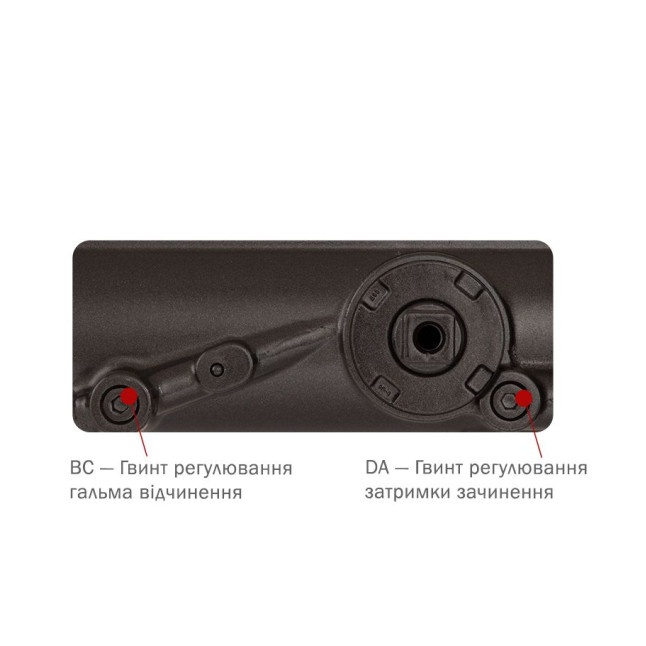 Дотягувач накладний RYOBI 4550 D-4550 DARK_BRONZE BC/DA UNIV_ARM EN_2-7+ до_200кг 1600мм FIRE