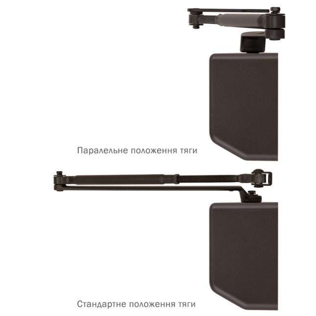 Дотягувач накладний RYOBI 4550 D-4550 DARK_BRONZE BC/DA UNIV_ARM EN_2-7+ до_200кг 1600мм FIRE