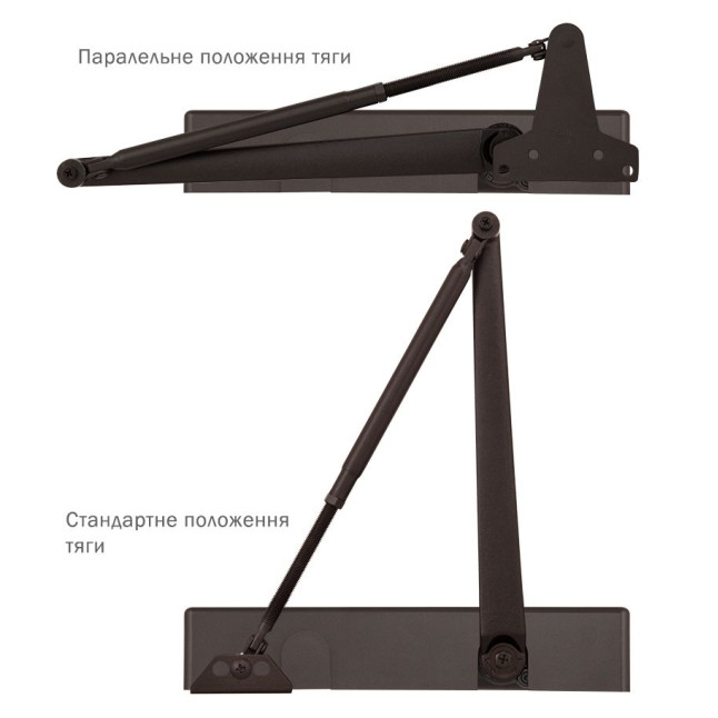 Дотягувач накладний RYOBI 4550 D-4550 DARK_BRONZE BC/DA UNIV_ARM EN_2-7+ до_200кг 1600мм FIRE