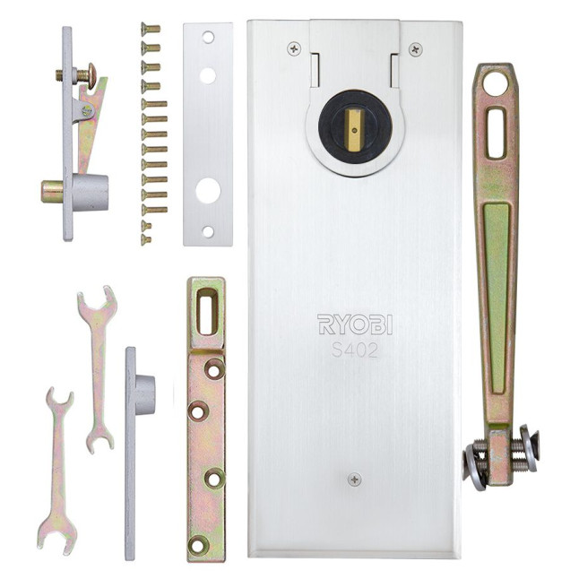 Дотягувач підлоговий RYOBI 400 S-402К HO_90°_HINGE_for_SS/ALU/WOOD_DOOR EN_6 120кг 950мм Дотягувач підлоговий RYOBI 400 S-402К HO_90°_HINGE_for_SS/ALU/WOOD_DOOR EN_6 120кг 950мм