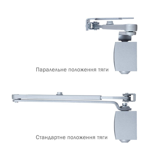 Дотягувач накладний RYOBI 1200 D-1200P(U) SILVER UNIV_ARM EN_2/3/4 80кг 1100мм
