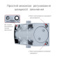 Доводчик накладной RYOBI 1200 D-1200P(U) SILVER BC UNIV ARM EN 2/3/4 80кг 1100мм 