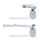 Доводчик накладной RYOBI 1200 D-1200P(U) SILVER BC UNIV ARM EN 2/3/4 80кг 1100мм 