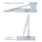 Доводчик накладной RYOBI 1200 D-1200P(U) SILVER BC UNIV ARM EN 2/3/4 80кг 1100мм 