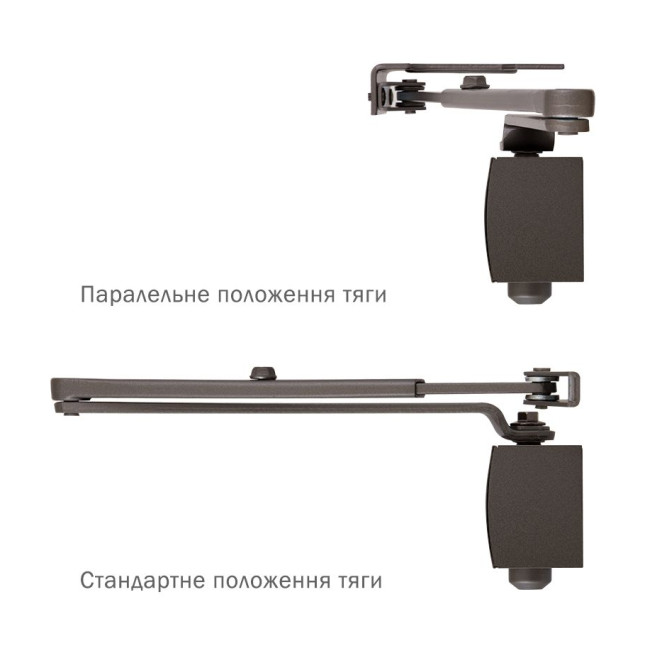 Дотягувач накладний RYOBI 1200 D-1200P(U) METALLIC_BRONZE BC UNIV_ARM EN_2/3/4 80кг 1100мм