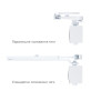 Доводчик накладной RYOBI 1200 D-1200P(U) WHITE BC UNIV ARM EN 2/3/4 80кг 1100мм 
