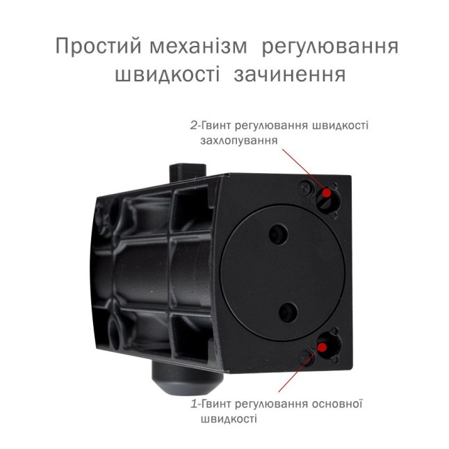 Доводчик накладной RYOBI 1200 D-1200T BLACK SLD HO ARM EN 3 60кг 950мм 