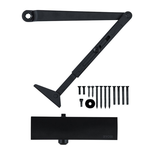 Дотягувач накладний RYOBI 1200 D-1200 GREY_ANTHRACITE STD_ARM EN_2/3/4 80кг 1100мм
