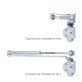 Дотягувач накладний RYOBI *1500 D-1504 SILVER UNIV_ARM EN_2/3/4 до_80кг 1100мм FIRE