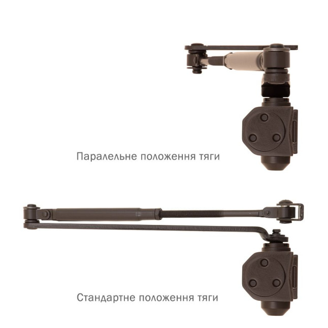 Дотягувач накладний RYOBI *1500 D-1504 DARK_BRONZE UNIV_ARM EN_2/3/4 до_80кг 1100мм FIRE