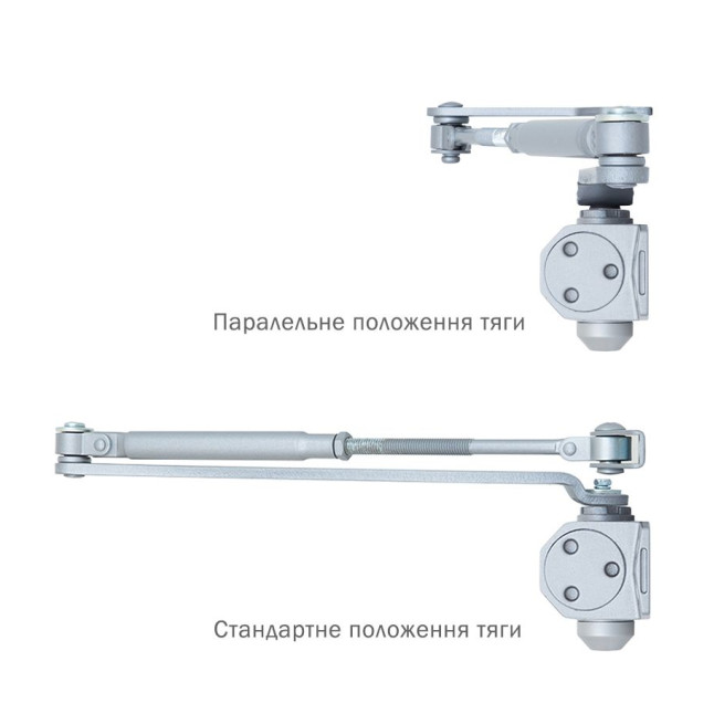 Дотягувач накладний RYOBI 2000 D-2005V SILVER BC UNIV_ARM EN_3/4/5 до_100кг 1250мм FIRE