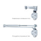 Дотягувач накладний RYOBI 2000 D-2005V SILVER BC UNIV_ARM EN_3/4/5 до_100кг 1250мм FIRE