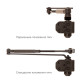 Дотягувач накладний RYOBI *8800 8803 DARK_BRONZE UNIV_ARM EN_2/3 65кг 965мм FIRE Дотягувач накладний RYOBI *8800 8803 DARK_BRONZE UNIV_ARM EN_2/3 65кг 965мм FIRE